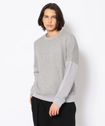 B'2nd(ビーセカンド)/OURET (オーレット)ストレッチカノコクルードルマンプルオーバーカットソー/GREY