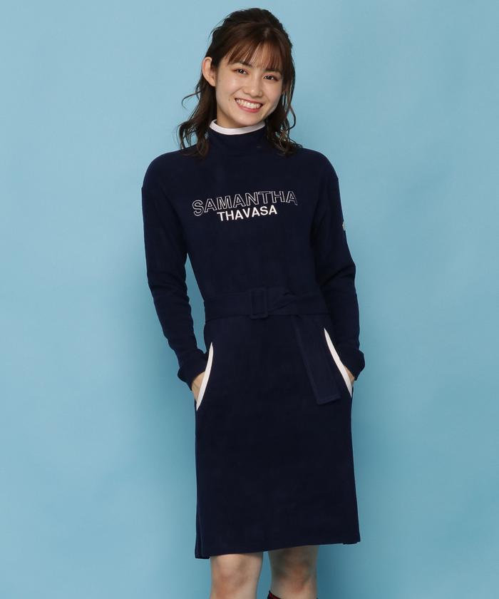 海外限定 Samantha サマンサタバサ Thavasa ゴルフ ゴルフウェア お買い得 在庫限り レディスレディース ニットハーフジップワンピース Under25 No 7 レディースウェア Www Nutralicioso Com