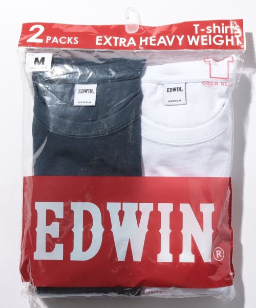 EDWIN(EDWIN)/【ＥＤＷＩＮ】【別注】 エドウィン パックＴシャツ 半袖 Ｔシャツ 2枚組み クルーネック/ネイビー