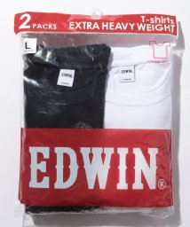 EDWIN(EDWIN)/【ＥＤＷＩＮ】【別注】 エドウィン パックＴシャツ 半袖 Ｔシャツ 2枚組み クルーネック/ブラック