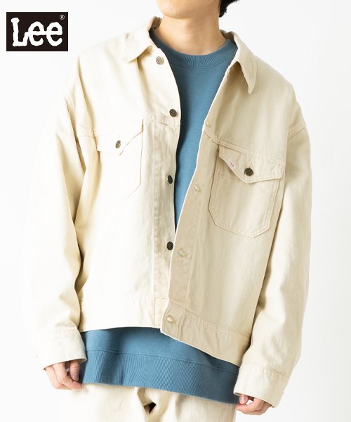 Lee(Lee)/【LEE】 リー RIDER　カラーデニム　ジャケット　オーバーサイズ/ビッグシルエット/アイボリー