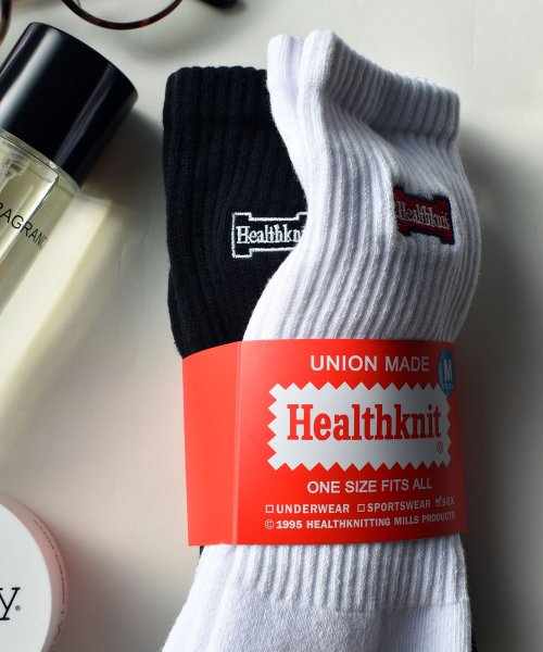 Healthknit(Healthknit)/【Healthknit / ヘルスニット】「2足セット」2P デザイン ロング ハイ ソックス 靴下 SPORTSWEAR LONG SOCKS/マルチ