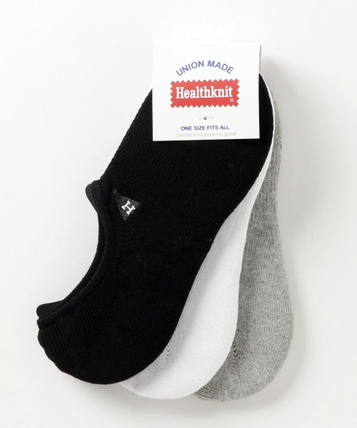 healthknit(ヘルスニット)/【Healthknit / ヘルスニット】「抗菌・防臭効果のある銀イオン加工」3足セット くるぶし丈 アンクル ショート ソックス フットカバー 靴下/マルチ