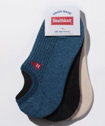 healthknit(ヘルスニット)/【Healthknit / ヘルスニット】「抗菌・防臭効果のある銀イオン加工」3足セット くるぶし丈 アンクル ショート ソックス フットカバー 靴下/マルチ8