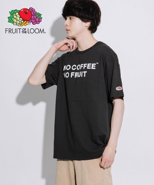 FRUIT OF THE LOOM(フルーツオブザルーム)/NO COFFEE×FRUIT OF THE LOOM　S/S Tシャツ/ブラック