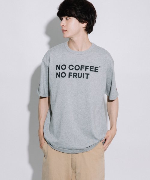 FRUIT OF THE LOOM(フルーツオブザルーム)/NO COFFEE×FRUIT OF THE LOOM　S/S Tシャツ/M･グレー