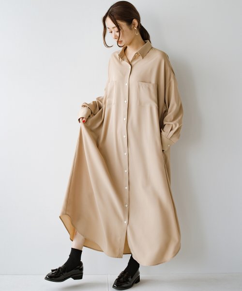 今日はもう少し眠らせて 夜更かし明けの気怠い朝にも優しいビッグシャツワンピース By You Made Me ハコ Haco Magaseek