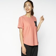 VacaSta Swimwear(バケスタ　スイムウェア（レディース）)/【BENETTON】ポケット付きTシャツ/ピンク