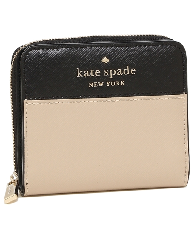 ケイトスペード アウトレット 二つ折り財布 ステイシー ベージュ レディース KATE SPADE WLR00636 129