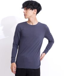 GIORDANO(ジョルダーノ)/GIORDANO/【超保温，超ストレッチ，暖かインナー】Gウォーマー クルーネックロングスリーブTシャツ(G－warmer)/グレー