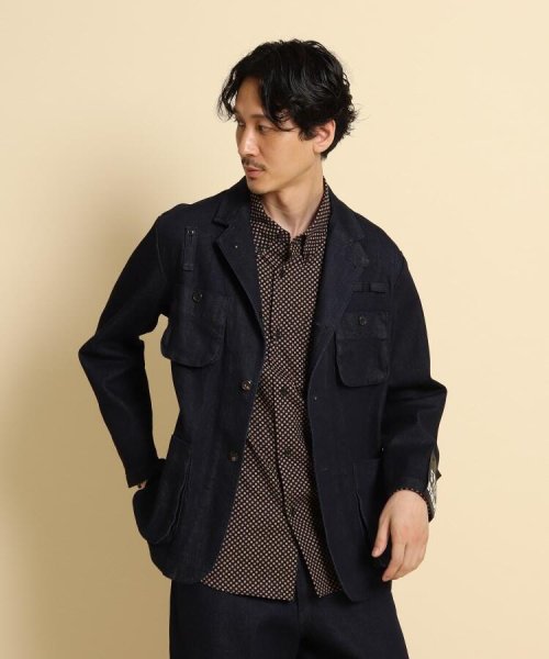 40CARATS&525(フォーティーカラッツアンドゴーニーゴ)/525DENIM ワークジャケット/ネイビー（093）