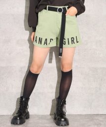 ANAP　GiRL(アナップガール)/ベルト付裾ロゴショートパンツ/ミント