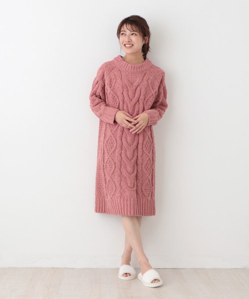 セール マットモールケーブルニットワンピース アフタヌーンティー リビング Afternoon Tea Living Magaseek