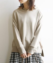 and it_(アンドイット)/パーカー レディース エミュラル emural サイドスリットスウェットプルパーカー【M－L】秋冬 トップス パーカ ブルーグリーン ベージュ スモークブラウン/ベージュ