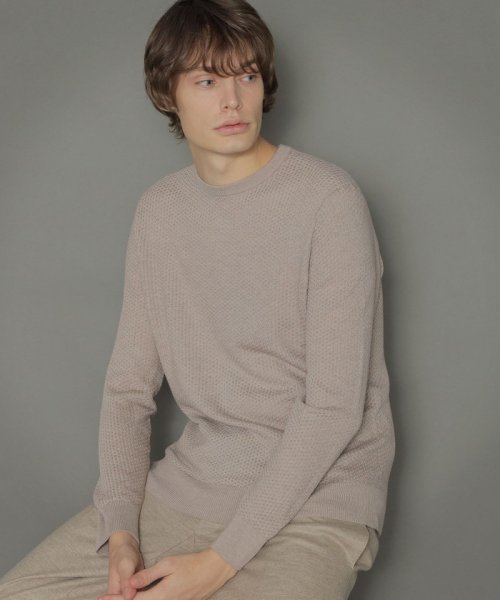 16ゲージミニケーブルクルーネックニット メンズファッション 阪急百貨店公式通販 阪急 Men S Online Store