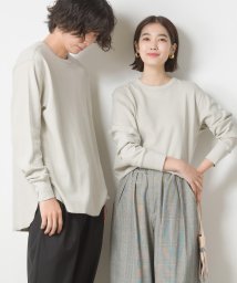 OMNES(オムネス)/【OMNES】ユニセックス ハニカムストレッチプルオーバーTシャツ/ライトグレー