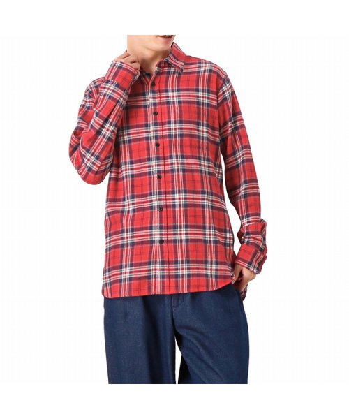 セール Navy ネイビー リサイクルコットンネルチェックシャツ Bge714 マックハウス メンズ Mac House Men Magaseek