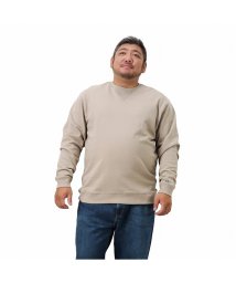 MAC HOUSE(men)(マックハウス（メンズ）)/[大きいサイズ] DISCUS ディスカス 裏毛クルースウェット キングサイズ R1098－561K/ベージュ