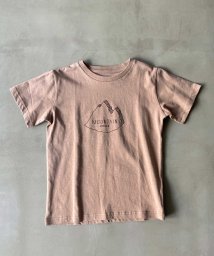 OMNES(オムネス)/【OMNES】キッズ 綿麻カットプリント半袖Tシャツ/ベージュ系1