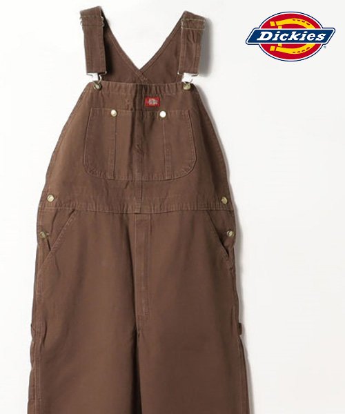 marukawa shonan(marukawa shonan)/【Dickies/ディッキーズ】 デニム オーバーオール /DK100/DK8396 ユニセックス ワーク ＤＩＹ カジュアル /ブラウン