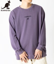 KANGOL(KANGOL)/【KANGOL】 カンゴール　ワンポイント　ロゴ　ミニ刺繍　長袖　スウェット/パープル