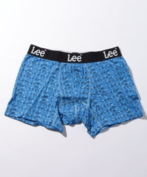 Lee(Lee)/【LEE】 リー　丸文字　総柄　ロゴ　ボクサーパンツ/ブルー