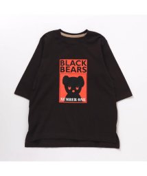 BREEZE(ブリーズ)/WEB限定 BLACK BEAR Tシャツワンピース(ブラック・ベア)/ブラック