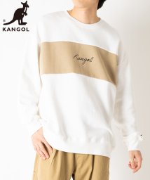 KANGOL(KANGOL)/【KANGOL】 カンゴール 切替デザイン 長袖スウェット/オフホワイト