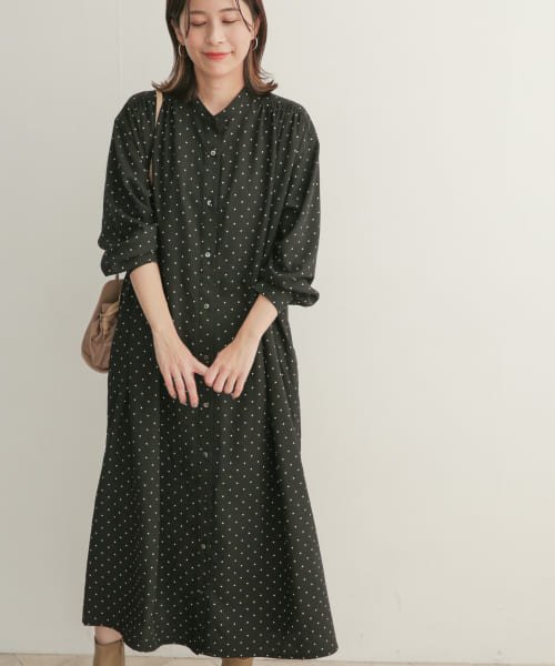 ドットギャザーワンピース アーバンリサーチドアーズ Urban Research Doors Magaseek