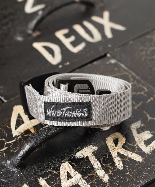 ar/mg(エーアールエムジー)/【63】【WT23052P， WT19154P】【WILD THINGS】PP WEBBING BELT/グレー