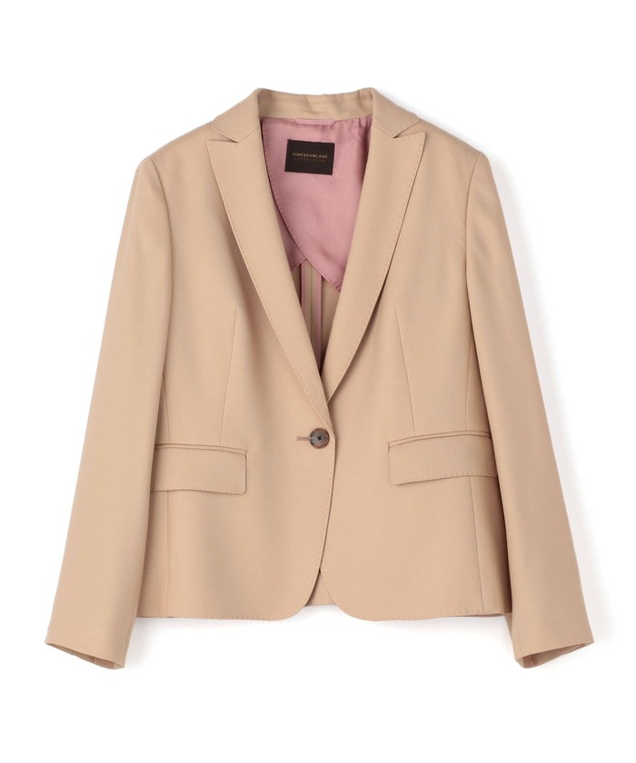 ウールストレッチオックス ピークドラペルジャケット(504332842