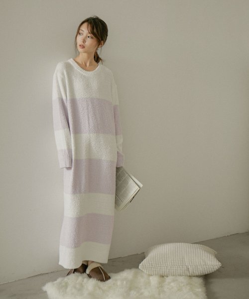 Fashion Letter ファッションレター ルームウェア ワンピース 長袖 もこもこ ワンピース ボーダー ピンク グレー ネイビー パープル ラベンダー ファッションレター Fashion Letter Magaseek Fashion Letter ファッションレター ルームウェア ワンピース 長袖 もこもこ ワンピース ボーダー ピンク グレー ネイビー パープル ラベンダー ファッションレター Fashion Letter Magaseek
