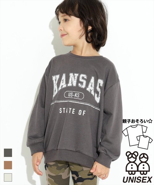 セール カレッジプリントミニ裏毛トップス アナップキッズ Anap Kids Magaseek