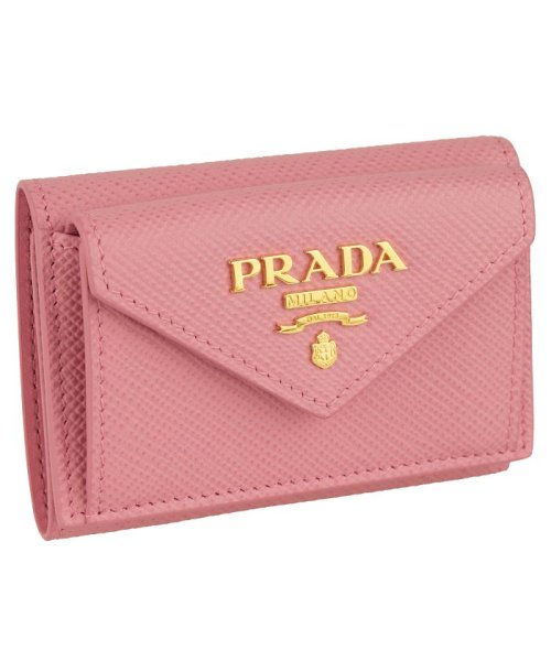 PRADA(プラダ)/【PRADA(プラダ)】PRADA プラダ TRIFOLD WALLET 三つ折り財布/ピンク