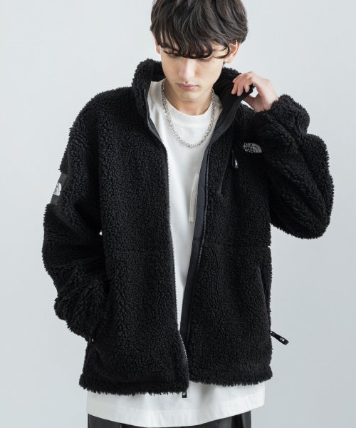 Rocky Monroe(ロッキーモンロー)/THE NORTH FACE ノースフェイス 韓国 WHITE LABEL ホワイトレーベル RIMO FLEECE JACKET メンズ レディース ボアジャ/ブラック