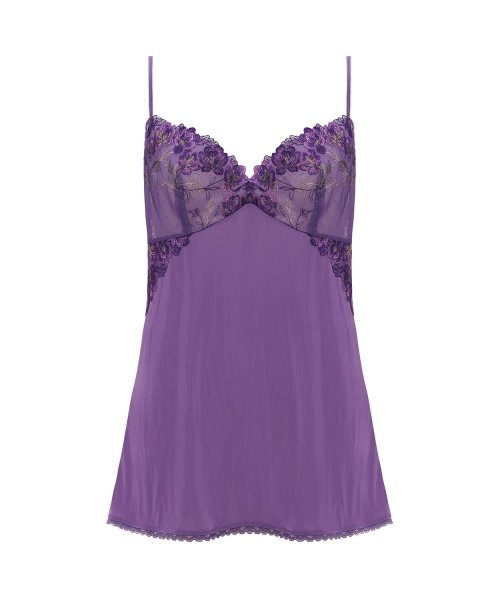 セール 天使のブラ スリムライン 534 ロングキャミソール パープル 天使のブラ Tenshinobura Magaseek