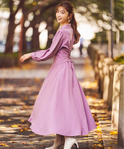 セール ウィルセレクション Willselection オープンカラーコルセットワンピース Magaseek