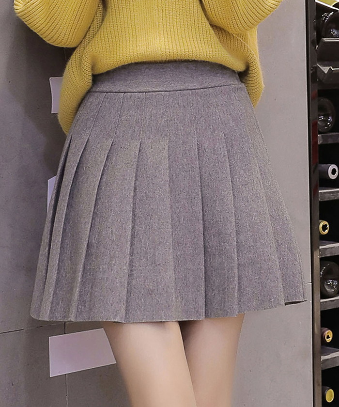 セール インナーパンツ付き ミニ丈 プリーツ スカート グランディール Grandeir Magaseek
