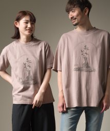 OMNES(オムネス)/【－by RYOJI OBATA&times;OMNES】ユニセックス プリント半袖Tシャツ/ピンク