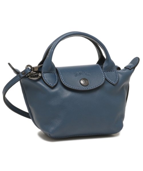 セール ロンシャン ハンドバッグ ショルダーバッグ プリアージュ キュイール Sサイズ ブルー レディース Longchamp 757 729 ロンシャン Longchamp Magaseek