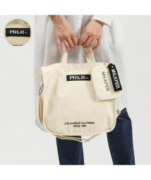 MILK FED/ミルクフェド ショルダーバッグ MILKFED. EMBROIDERED BAR SHOULDER BAG W/STRAP 2WAY 103213053010/504338910