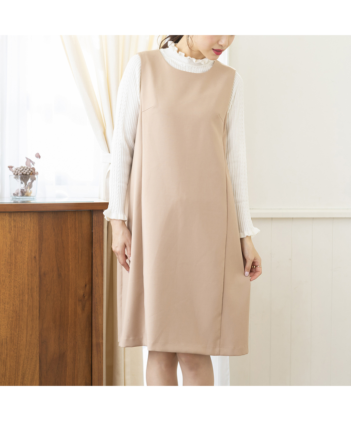 ひざ丈ワンピース新品Rose Tiara ローズティアラ ジャンパースカート 大きいサイズ XL