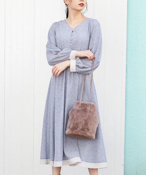 配色ワンピース Web限定llサイズ有 ハニーズ Honeys Magaseek