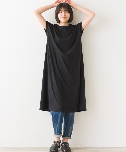 Omnes Another Edition 汗じみ防止 リブワンピース オムネス Omnes Magaseek