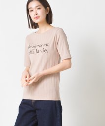 OMNES/【OMNES Another Edition】汗染み防止リブロゴプリント半袖Tシャツ Je mets/504340021