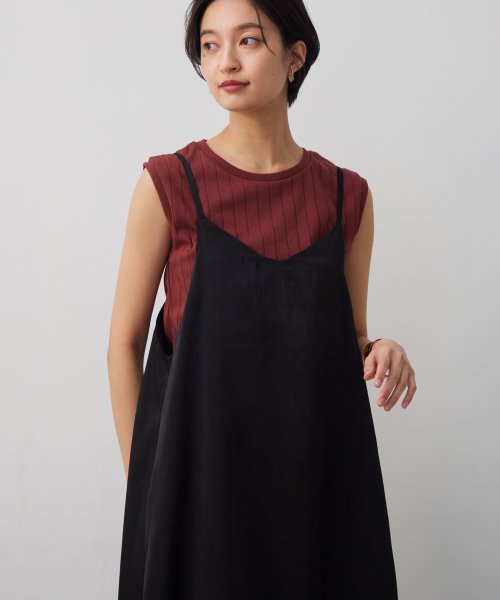 Omnes Another Edition サテンキャミワンピース サロペット オムネス Omnes Magaseek