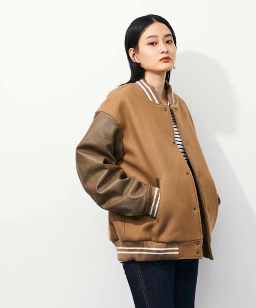 セール】〈SHARE CLOSETシリーズ〉オーバーサイズ アワードジャケット 