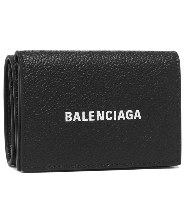 バレンシアガ 三つ折り財布 キャッシュ ミニ ウォレット ブラック メンズ レディース BALENCIAGA 594312 1IZI3 1090