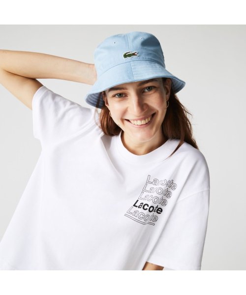 セール Lacoste L Ve ボクシーフィットブランドネームロゴtシャツ ラコステライブ レディース Lacostelive Ladys Magaseek
