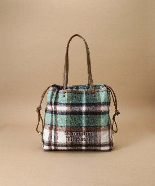 サマンサタバサ Samantha Thavasa チェック柄トートバッグ 大サイズ Magaseek